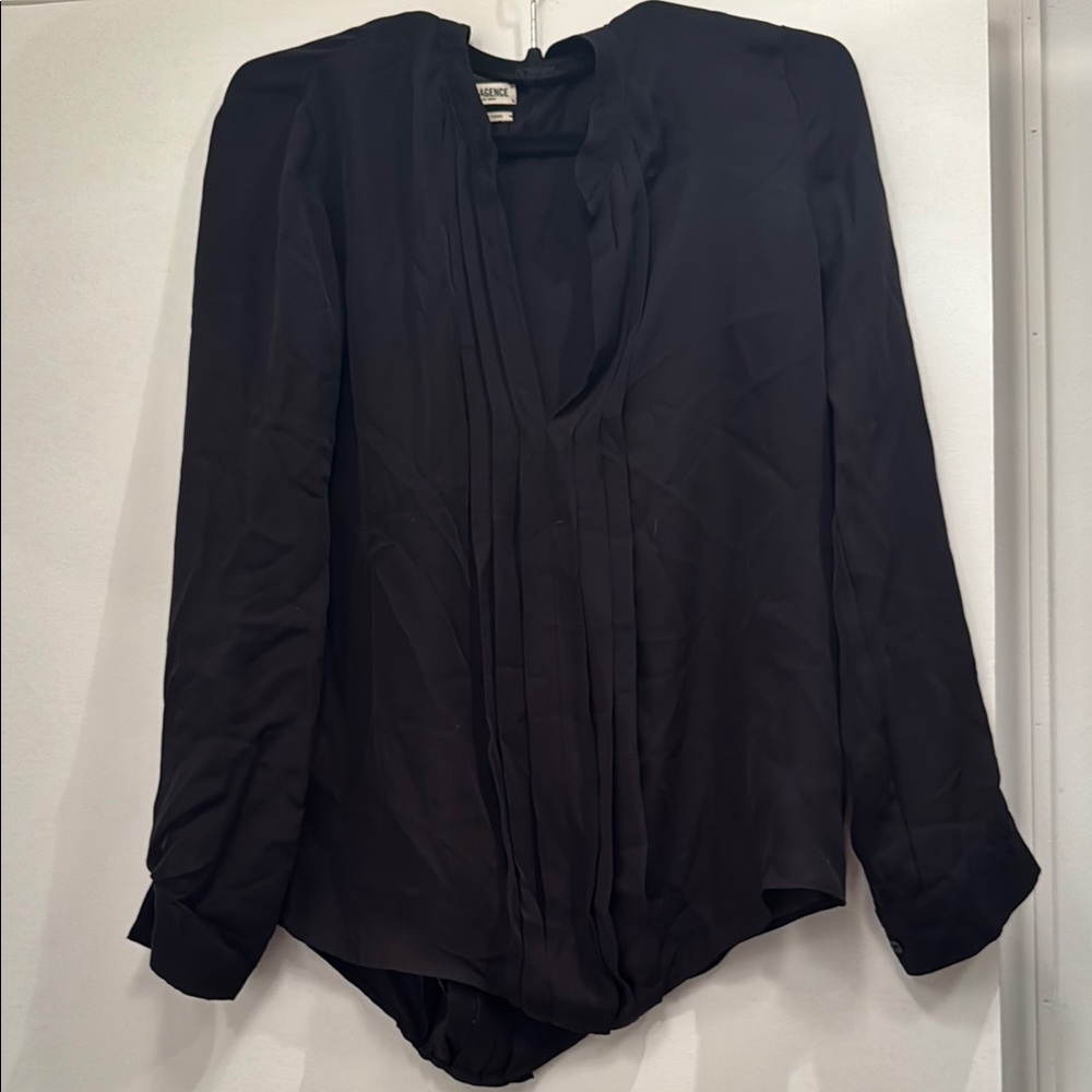 L’agence Black Long Sleeve Blouse